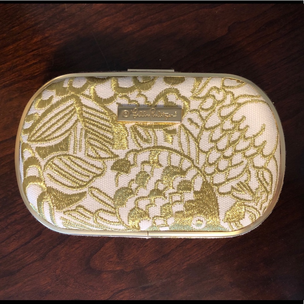 Lilly Pulitzer for Target Gold Clutch